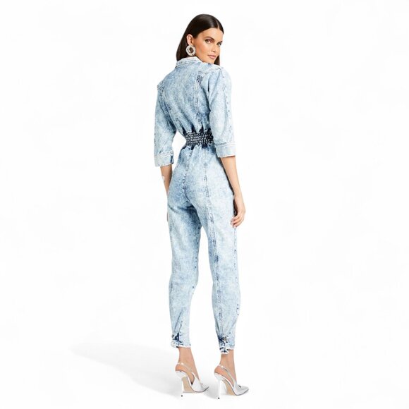 Retrofete Denim Jumpsuit - Picture 4 of 16